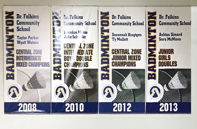 Badminton banners 2008-2013